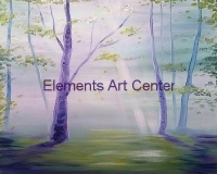 hazy forest sunlight