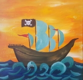 Pirate Ship Sailing